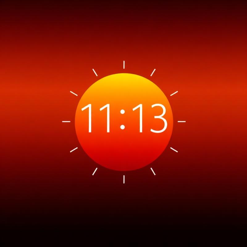 Sunriser alarm interface with warm gradient